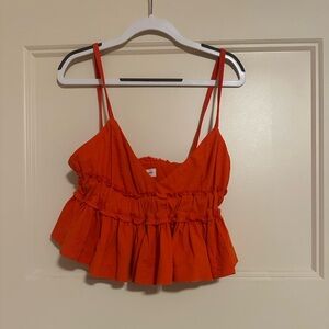 ruffle crop top